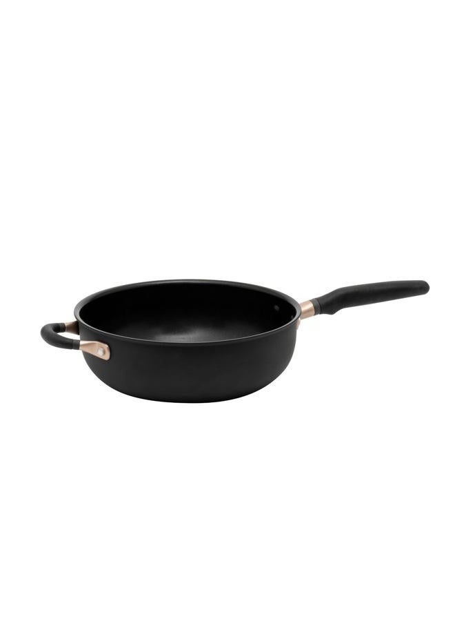 MEYER Accent Series Hard Anodized Nonstick Chef Pan with Helper Handle, 4.5 Quart - Image 1