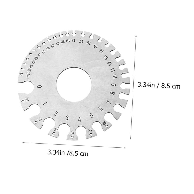 Stainless Steel Welding Thickness Gauge Set 2pcs for Metal and Cable Measurement - Image 3