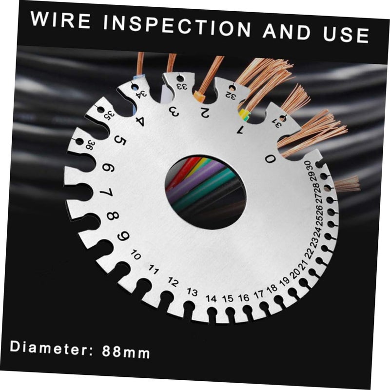 Stainless Steel Welding Thickness Gauge Set 2pcs for Metal and Cable Measurement - Image 5