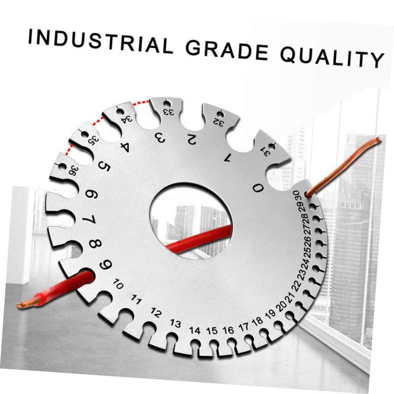 Stainless Steel Welding Thickness Gauge Set 2pcs for Metal and Cable Measurement - Image 4