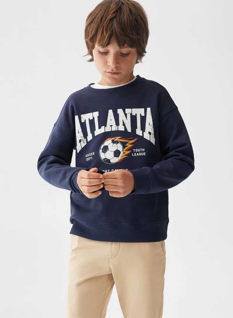 MANGO Kids Graphic Sweatshirt