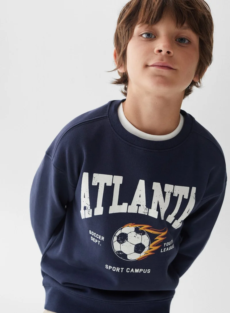 MANGO Kids Graphic Sweatshirt