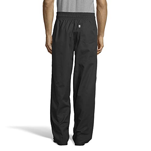 Uncommon Threads mens Classic Baggy With 3" Elastic Waist Chefs Pants, Black, X-Large US - Image 3