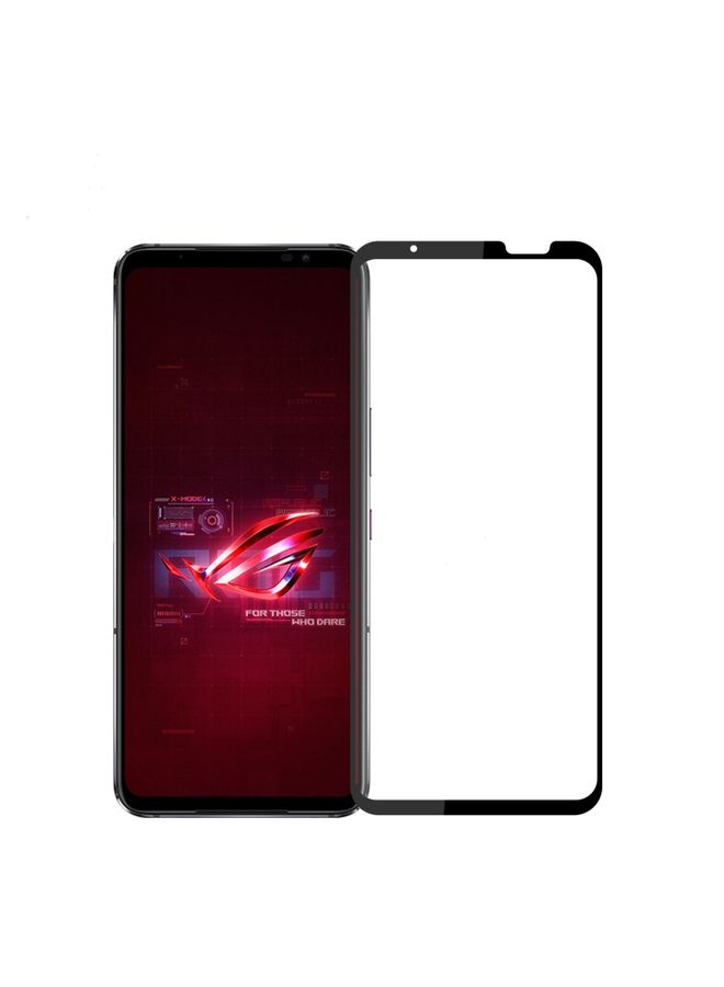 واقي الشاشة لـ Asus Rog 6/Rog Phone 6/ROG 5 PINWUYO 9H فيلم زجاجي مليء بالشاشة (أسود)