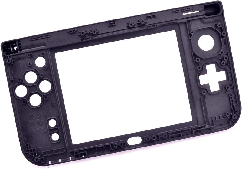 Deal4GO Replacement Hinge Part Bottom Middle Shell Housing Cover Midframe Case for Nintendo New 3DS XL/New 3DS LL (Black) - Image 4