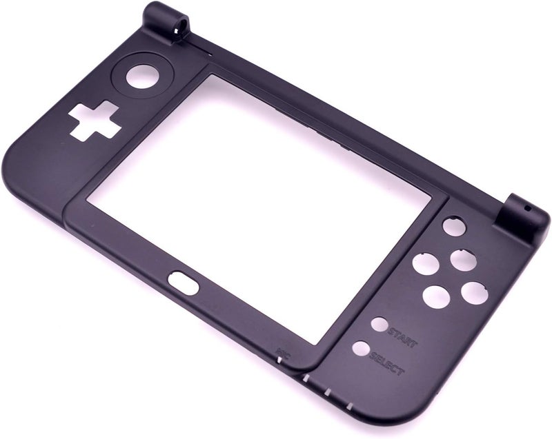 Deal4GO Replacement Hinge Part Bottom Middle Shell Housing Cover Midframe Case for Nintendo New 3DS XL/New 3DS LL (Black) - Image 5