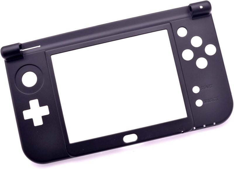 Deal4GO Replacement Hinge Part Bottom Middle Shell Housing Cover Midframe Case for Nintendo New 3DS XL/New 3DS LL (Black) - Image 1