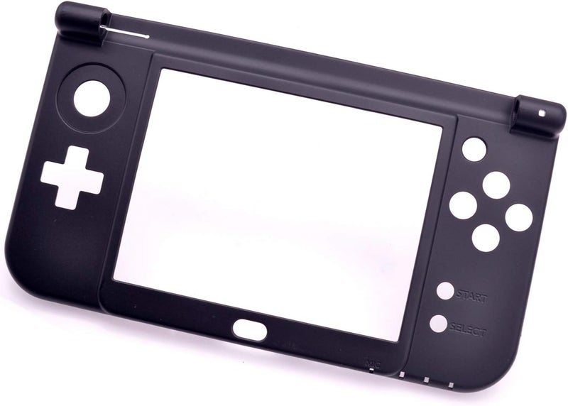 Deal4GO Replacement Hinge Part Bottom Middle Shell Housing Cover Midframe Case for Nintendo New 3DS XL/New 3DS LL (Black) - Image 2