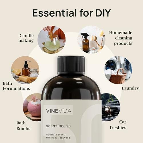 VINEVIDA [4oz] Cashmere Candle Oil - Candle Fragrance Oil for Soy Candles - Scents for Soap Making, Made in USA Candle Oil Scents - Image 3