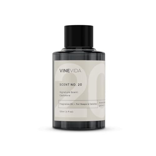 VINEVIDA [4oz] Cashmere Candle Oil - Candle Fragrance Oil for Soy Candles - Scents for Soap Making, Made in USA Candle Oil Scents - Image 1