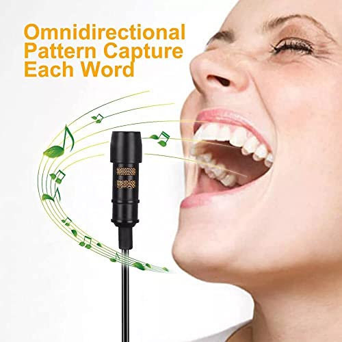 IMAGINEA Lapel Microphone Condenser Mic Small Mini Lavalier Lapel Omnidirectional Condenser Microphone for Samsung Android & Windows Smartphones - Image 2