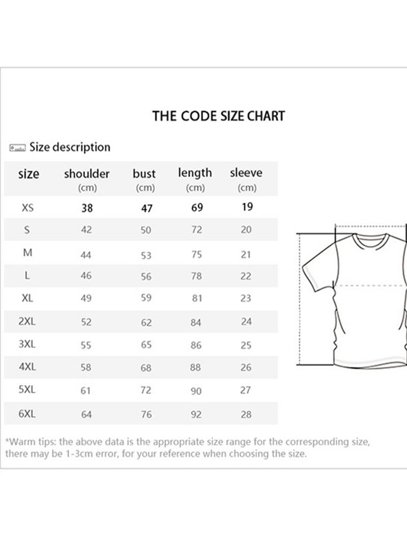 3D Printed T-Shirt Men's High Quality Loose Short Sleeve - Image 2