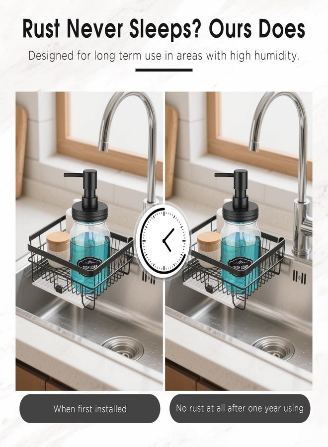 Watsango Mason Jar Soap Dispenser Set, Rustproof Plastic Lotion Pump and Lids Accessories for Regular Mouth Mason Jar and Farmhouse Kitchen Counter Decor- 4 Pack Black - Image 5