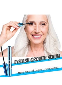 SYOSI Prime Lash Mascara for Women Over 50, 2 Pcs Black Primlash Mascara for Thinning Lashes, Zero Clumps Waterproof Volumizing Mascara, Hypoallergenic Long Lasting for Sensitive Eyes (Black)  - Image 4