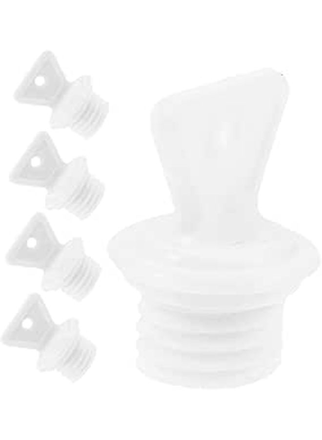 5 Pcs Leakproof Plastic Hot Water Bottle Replacement Stopper Caps Resealing Lids - Image 1