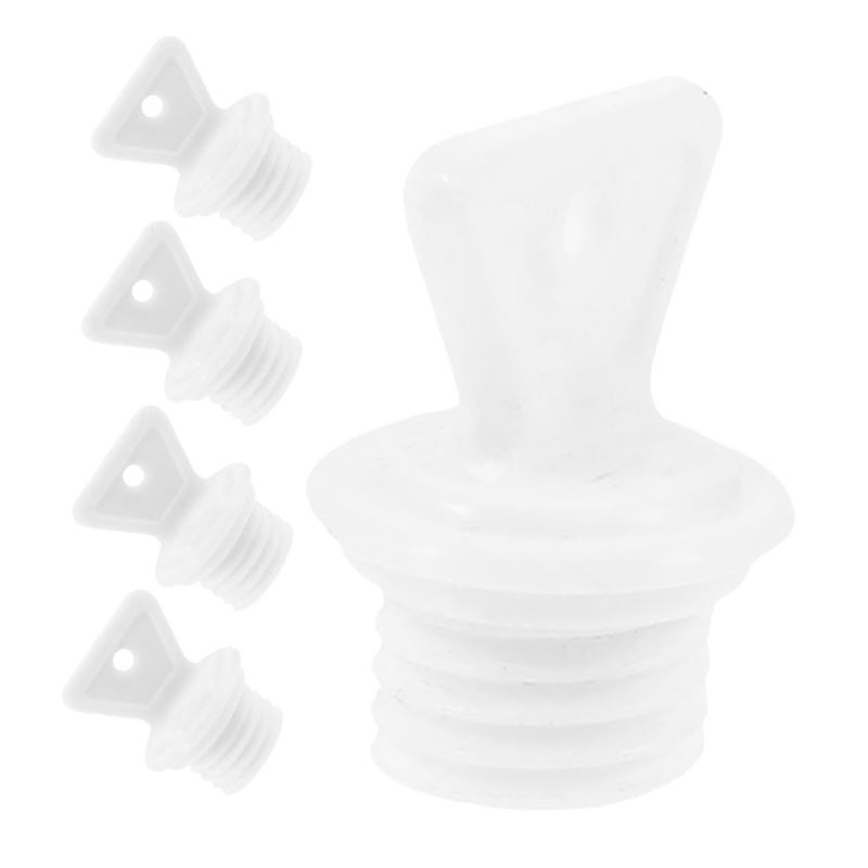 5 Pcs Leakproof Plastic Hot Water Bottle Replacement Stopper Caps Resealing Lids - Image 2