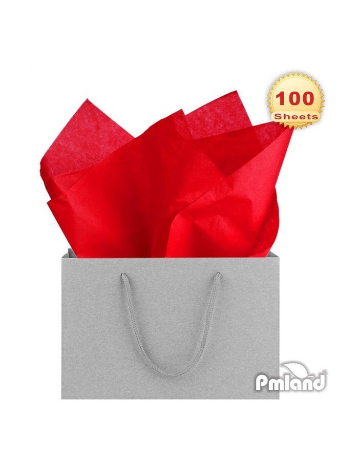 PMLAND Premium Quality Gift Wrapping Paper Red 15 Inches X 20 Inches 100 Sheets  - Image 4
