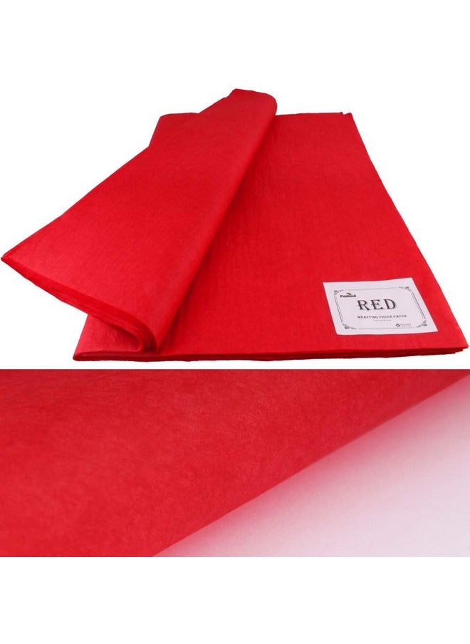 PMLAND Premium Quality Gift Wrapping Paper Red 15 Inches X 20 Inches 100 Sheets  - Image 2