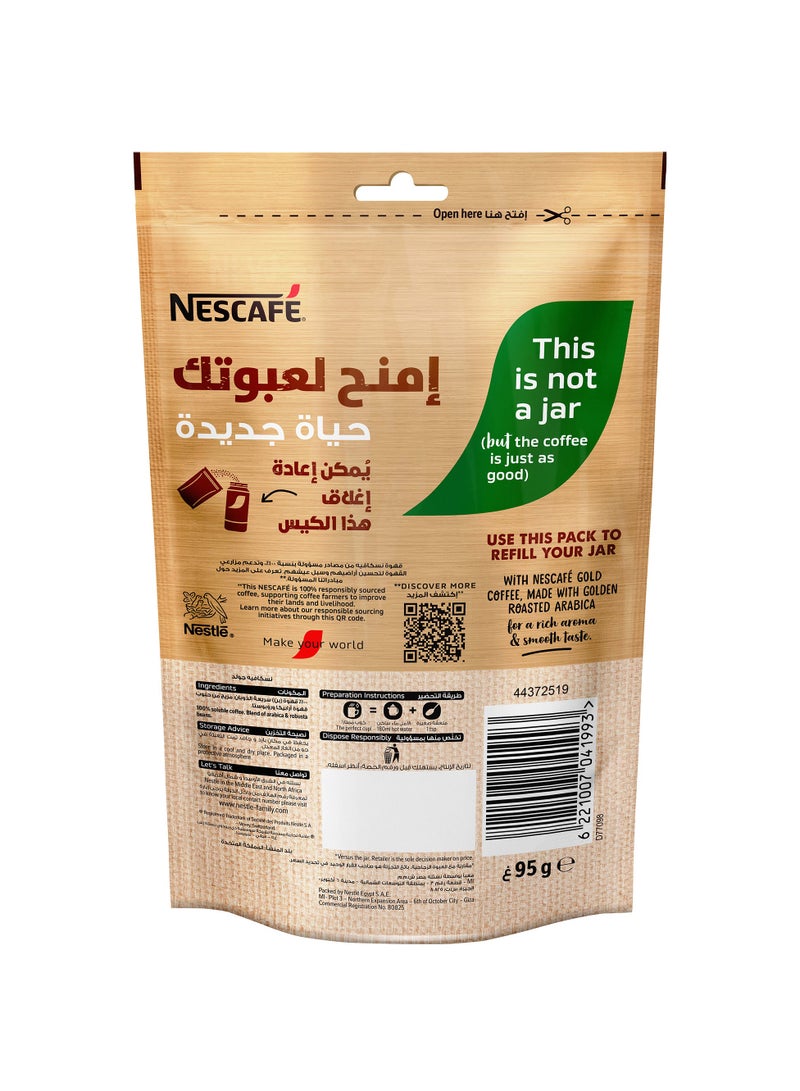 Nescafe Gold Refill Pack 95g 95grams Single - Image 3
