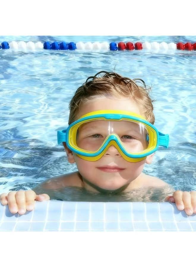 Kids Swimming Goggles Anti-Fog UV Protection Adjustable Silicone Swim Goggles for Children - Image 2
