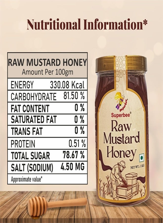 Superbee Buy Superbee Saffron Honey 1kg and Get Free 1Kg Superbee Raw Mustard Honey - Image 3