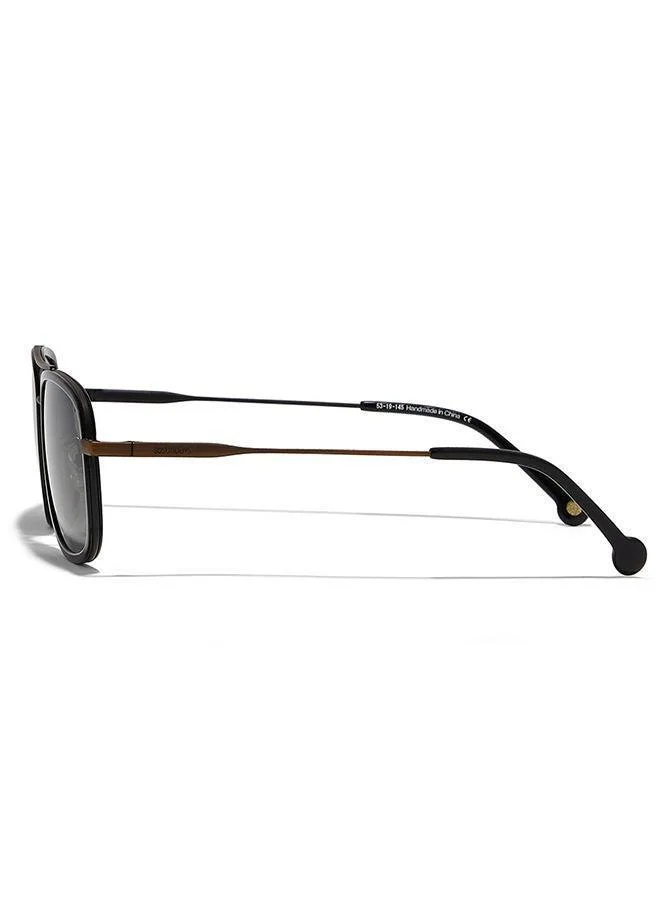 30Sundays 30Sundays NOSTALGIA,Men Sunglasses, Rectangle Sunglasses, UV Protection: UV400 (Black,Gray)