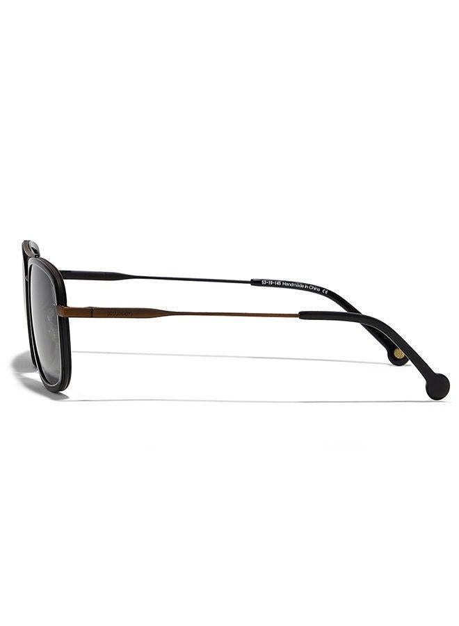 30 سندايز نظارات شمسية رجالية مستطيلة  نوستالجيا بحماية  أسود، رمادي - Image 3