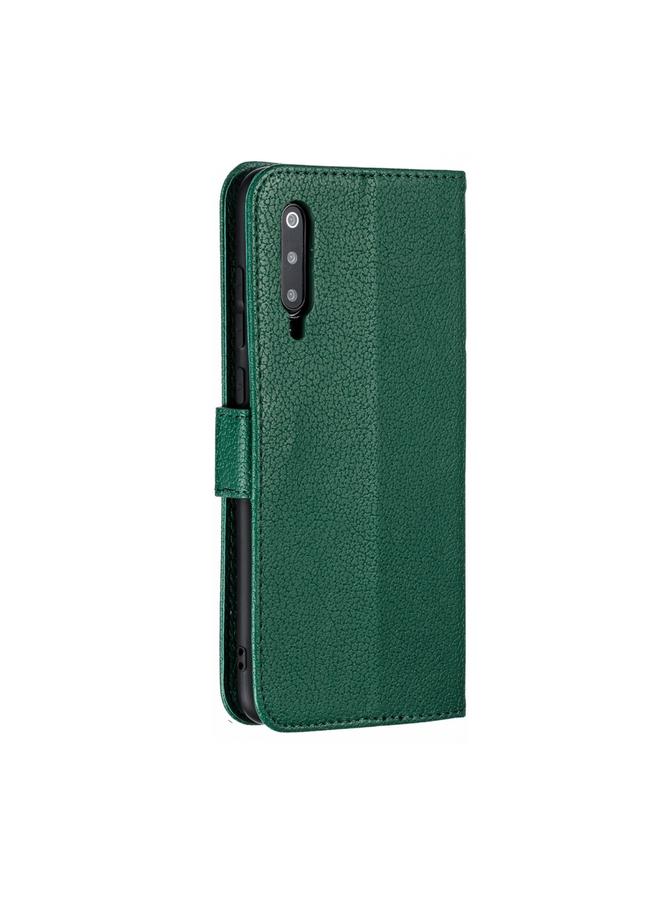 اس-توب جراب جلدي أفقي قابل للطي بتصميم ريشة من الليتشي مع محفظة وحامل وفتحات للبطاقات لهاتف Xiaomi Mi 9 - Image 4