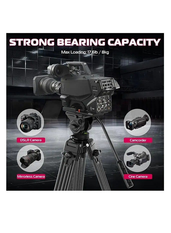 Ulanzi MT-81 Aluminum Video Tripod with Fluid Head - Image 5