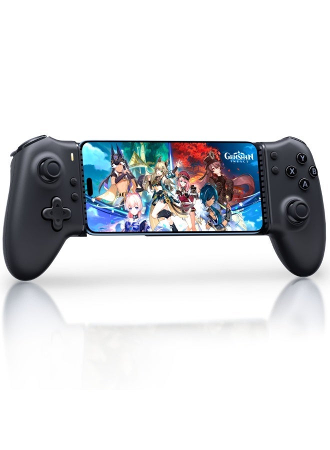 EasySMX وحدة تحكم الألعاب المحمولة EasySMX M15 الكلاسيكية للأندرويد/آيفون 15 سلسلة الألعاب السحابية XBOX/PS/Steam Link/أركيد/جوجل بلاي/لونا/جيم باس مع زناد هول/عصا التحكم اهتزاز قابل للتعديل 6 مستويات زرين خلفيين قابلين للتخصيص أزرار ميكانيكية تصميم مريح قبضة مضادة للانزلاق بطارية 400 مللي أمبير أبعاد قابلة للتمديد: 102 مم - 176 مم - Image 1