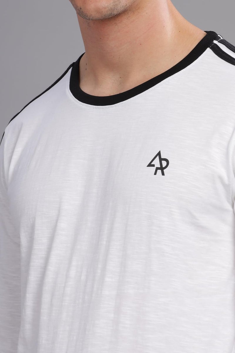 ADRO Full Sleeve Tshirt for Men | Full T Shirt for Men | 100% Slub Cotton Tshirt | Full Sleeve T-Shirt | Mens Full Sleeves T Shirts |FR3-24-WHI-WH-2XL White - Image 4
