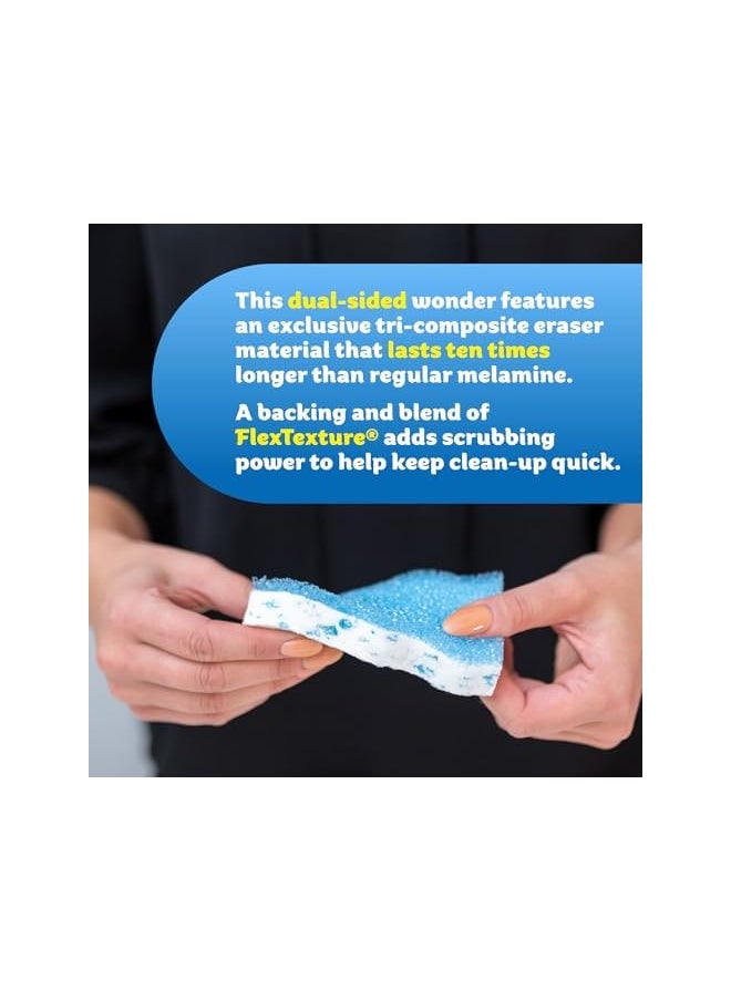 Scrub Daddy - Scrub Daddy Eraser Sponge - 10x More Durable Than Traditional Erasers with Scrubbing Gems - Removes Dirt, Scuffs & Stains - Water Activated Sponge Eraser (2 Pack) - Image 1