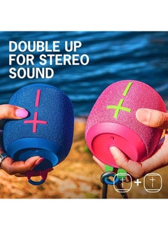 Ultimate Ears WONDERBOOM 3, Small Portable Wireless Bluetooth Speaker, Big Bass 360-Degree Sound for Outdoors, Waterproof, Dustproof IP67, Floatable, 131 ft Range - Hyper Pink  - Image 4