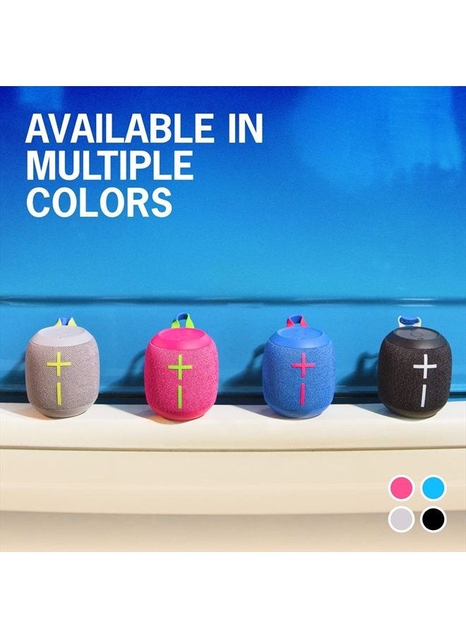 Ultimate Ears - WONDERBOOM 3، مكبر صوت لاسلكي صغير محمول بتقنية البلوتوث، صوت جهير قوي بزاوية 360 درجة للاستخدام في الهواء الطلق، مقاوم للماء والغبار IP67، قابل للطفو، مدى 131 قدمًا - وردي فاتح - Image 1