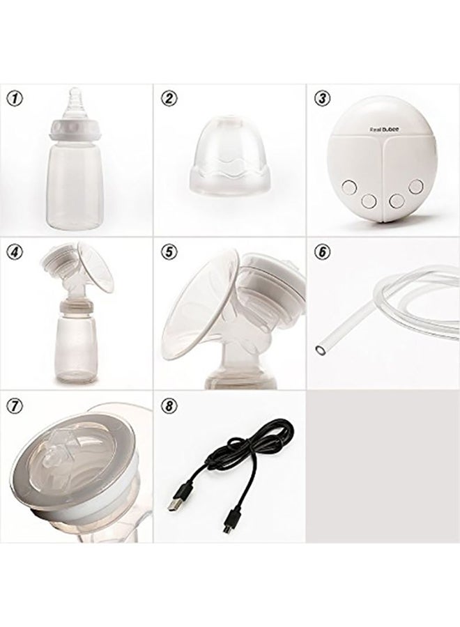 2-Piece Portable Double Electric Breastfeeding Breast Pump With Baby Bottles - Image 3