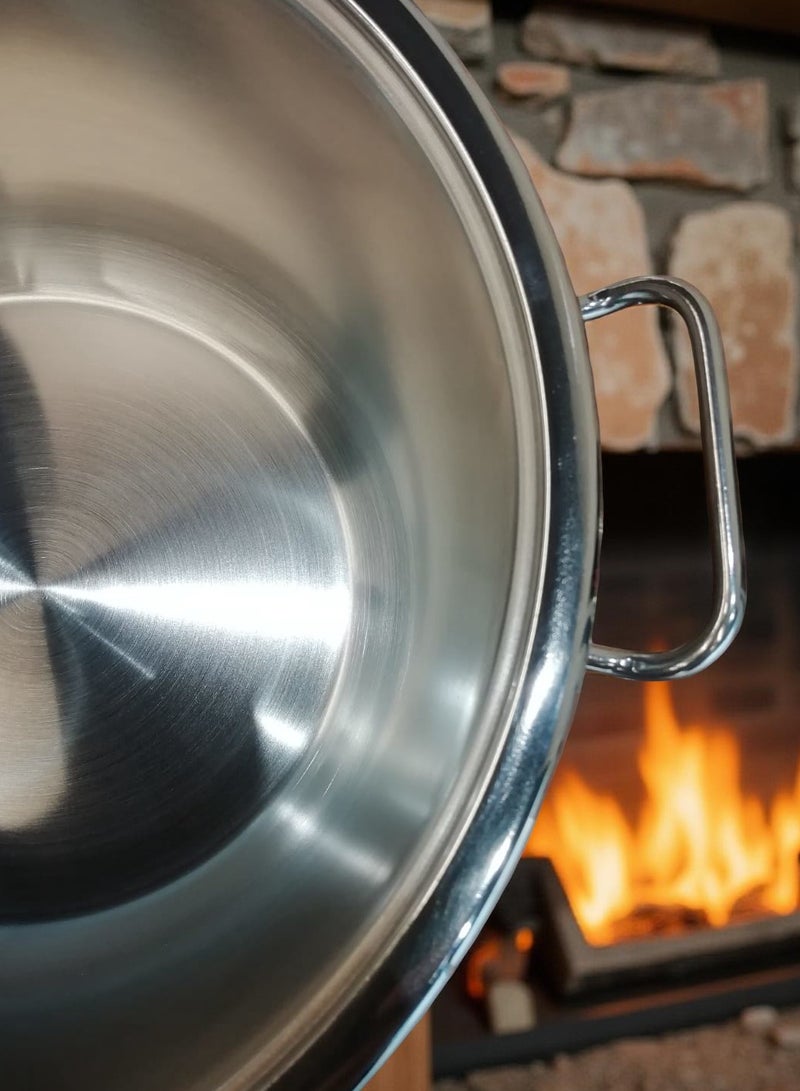 Trust Stainless Steel Cooking Pot 24CM Silver 18/10 (Made in Turkey) - Image 5