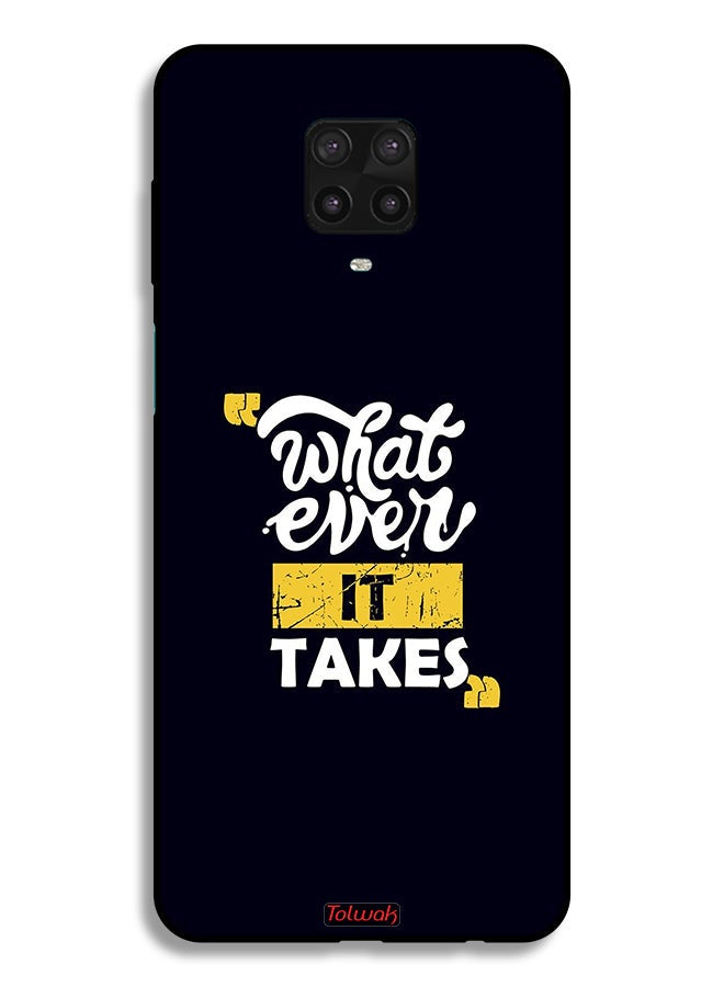 Tolwak Xiaomi Redmi Note 9 Pro Protective Case Cover Whatever It Takes  - Image 2