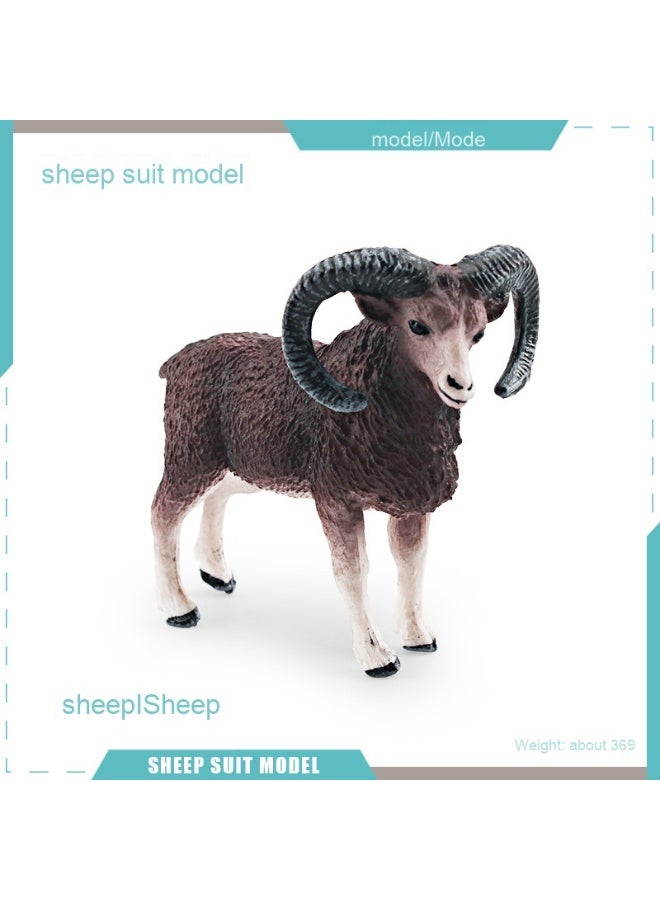 NIBEMINENT Realistic Farm Animal Sheep Model - Educational Toy for Kids
