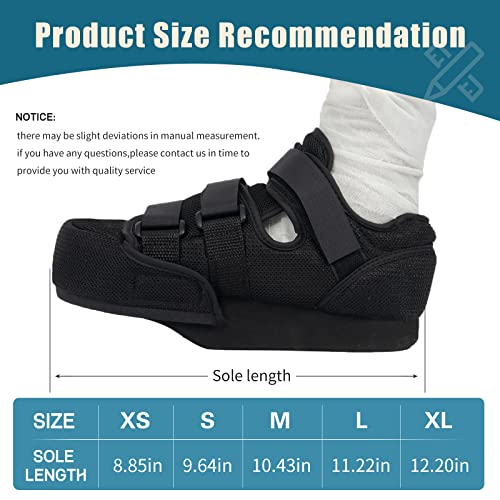 GHORTHOUD Forefoot OffLoading Post Op Shoe Closed Toe Medical Walking Boot for Broken Toe Orthopedic Foot Brace for Post Bunion Hammertoe Surgery Brace M - Image 5