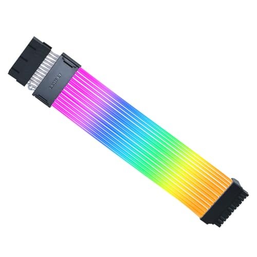 LIAN LI ليان لي ستريمر وايرلس 24بين RGB تمديد كابل طاقة اللوحة الأم مع وحدة تحكم وايرلس 24GHz تحكم إضاءة وايرلس 315مم 124 في 12 دليل إضاءة وحدة تحكم مشمولة PW241WT - Image 3