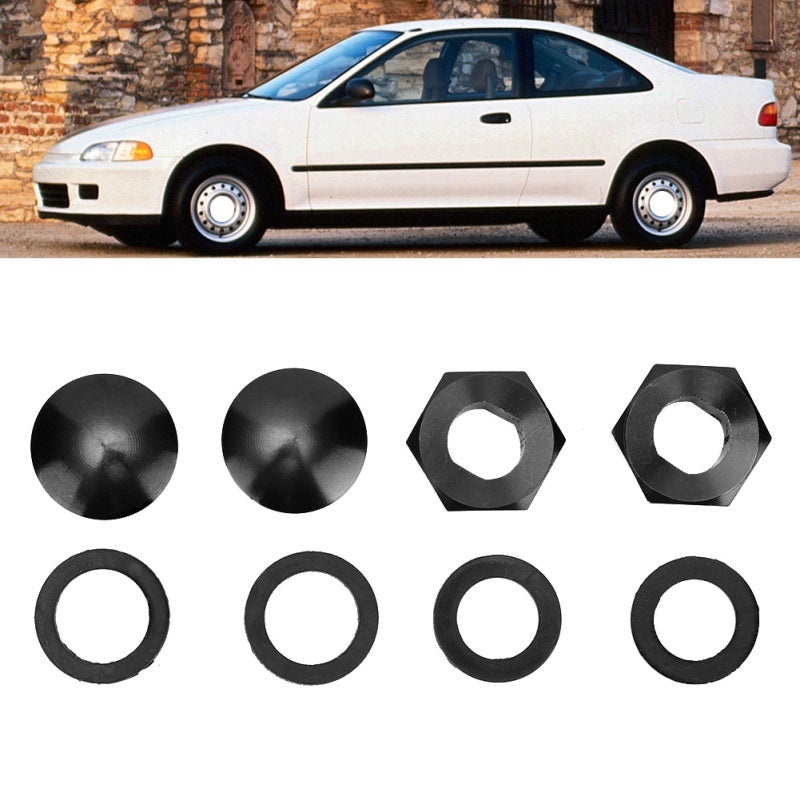 طقم أجهزة دعامة الزجاج الخلفي: مادة الألومنيوم عالية القوة والمتانة - خفيف الوزن سهل التركيب إصلاح دعامة الباب الخلفي لهوندا سيفيك 3 أبواب هاتشباك 92-95 هوندا CRV 97-01 - Image 5