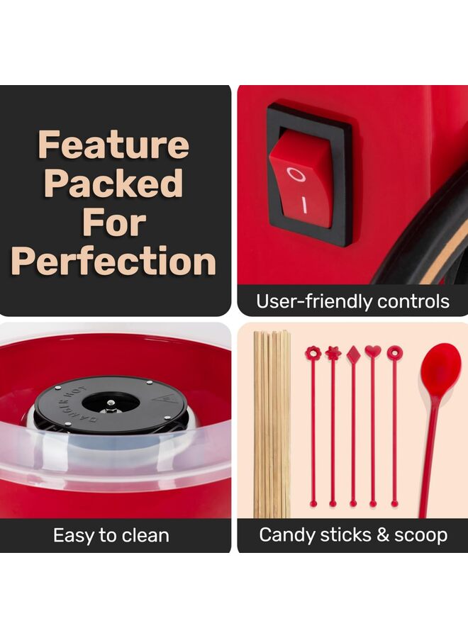 LAMAY Cotton candy machine, mini children's cotton candy machine, portable birthday cotton candy machine - Image 2