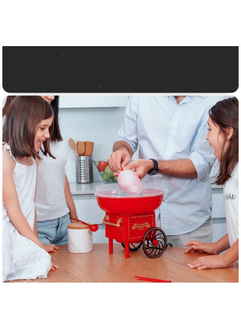LAMAY Cotton candy machine, mini children's cotton candy machine, portable birthday cotton candy machine - Image 4