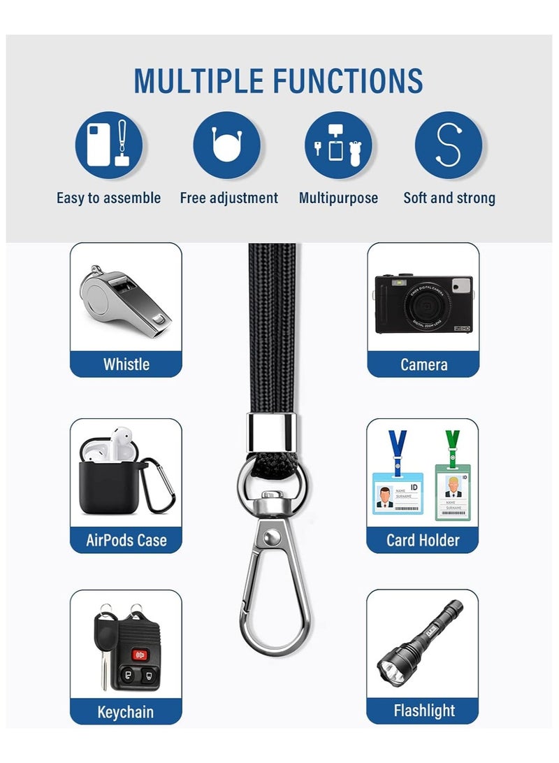 2Pack Phone Lanyard, Universal Crossbody Cell Phone Lanyards, Multifunctional Nylon Patch Adjustable Shoulder Neck Strap Compatible with Most Smartphones(White)  - Image 5