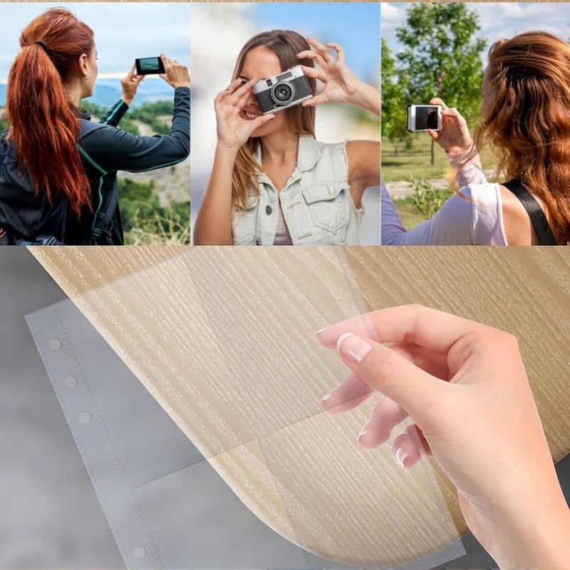 A4 120 Pocket Photo Sleeves 30 Pack Refill Pages for3 Ring Binder Kpop Card Album - Image 5