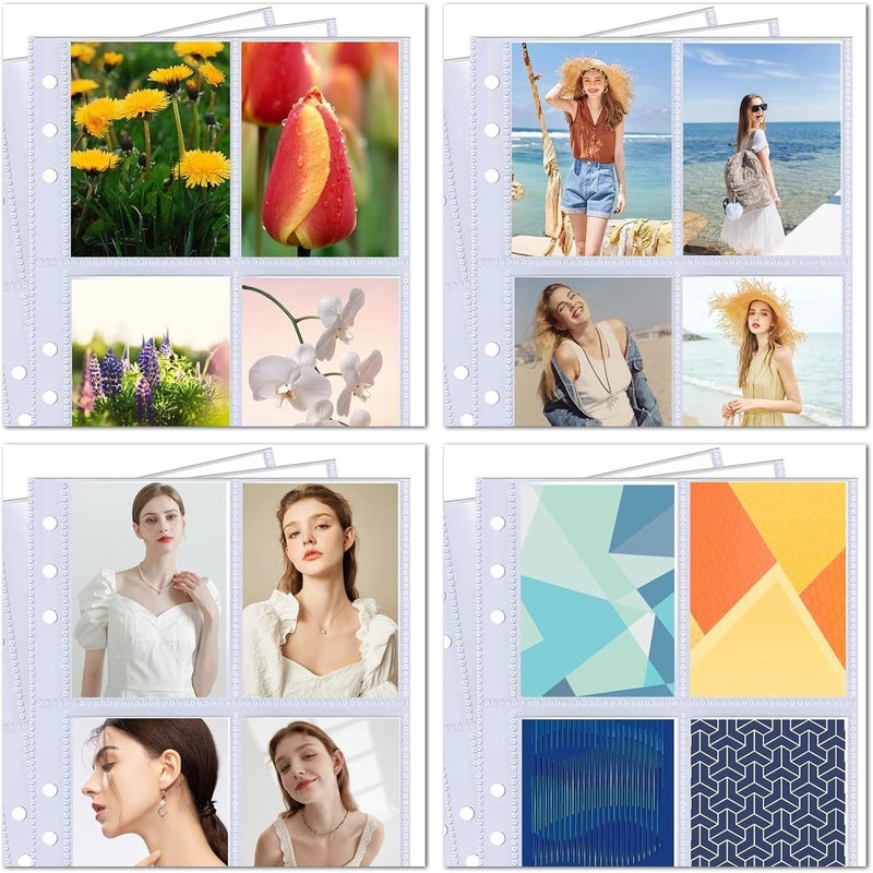 A4 120 Pocket Photo Sleeves 30 Pack Refill Pages for3 Ring Binder Kpop Card Album - Image 4