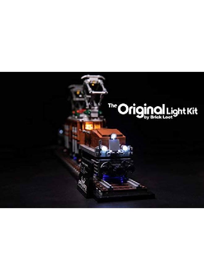 Brick Loot - Deluxe Led Lighting Light Kit For Your Lego Creator Crocodile Locomotive Set 10277 (Note The Model Is Not Included) - Image 1