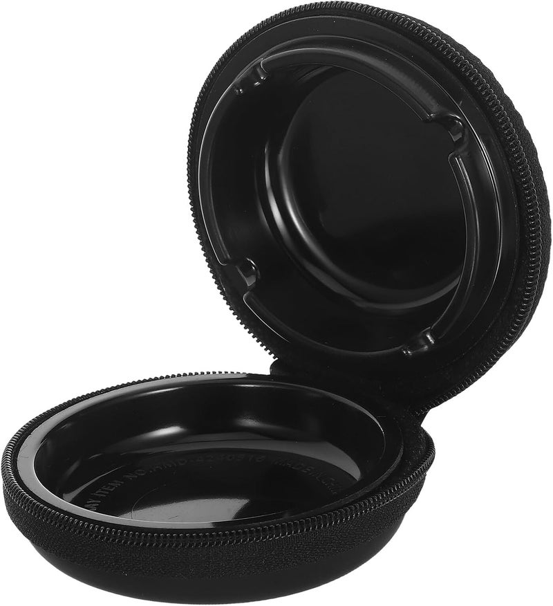Portable Mini Travel Ashtray with Keychain, Windproof Pocket Cigarette Butt Holder for Outdoor Camping Car Use, Compact Smokeless Portable Ash Tray with Lid - Image 1