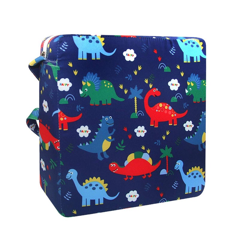 SUNMALL Dining Chair Heightening Cushion Portable Dismountable Adjustable Highchair Booster for Baby Toddler Kids Infant Washable Thick Chair Seat Pad Mat (Dark Blue) - Image 1