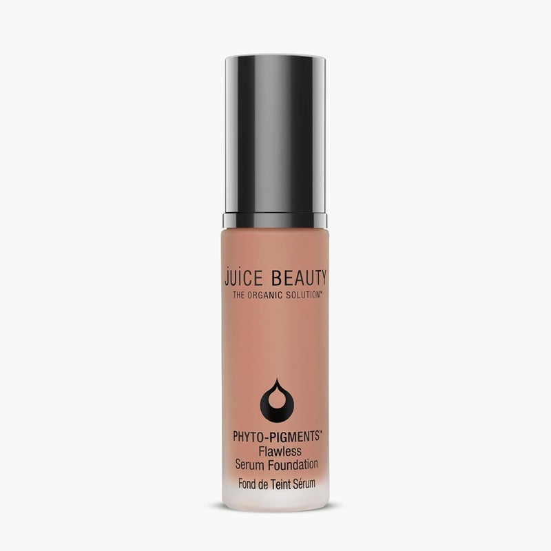Juice Beauty PhytoPigments Flawless Serum Foundation  17 Medium Tan  30 mL  MediumtoFull LongLasting Coverage  Reduces Look of Wrinkles  Pores  Vegan Cruelty Free